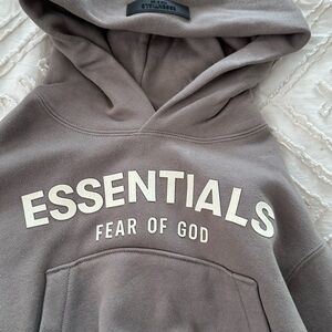 Essentials Fear of God Hoodie in Taupe
